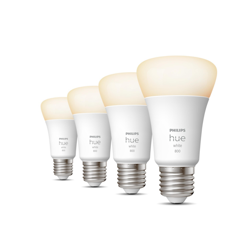 Philips Hue  White E27 Viererpack 4x800lm 60W | 08719514319141
