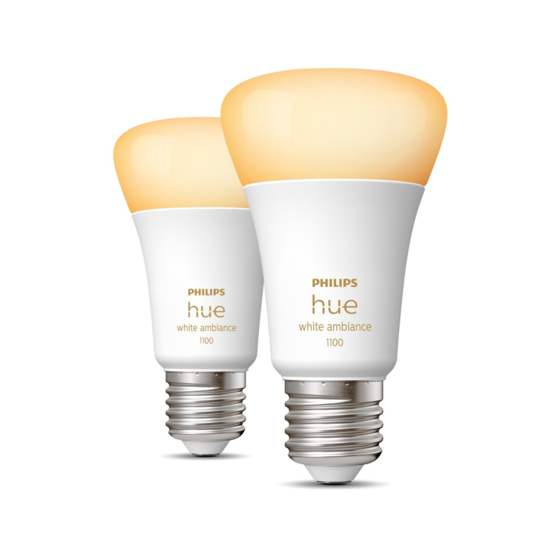 Philips Hue  White Ambiance E27 Doppelpack 2x800lm 75W | 08719514291256
