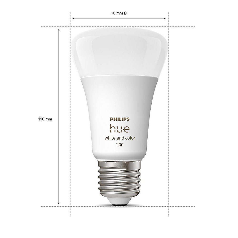 Philips Hue White &amp; Col. Amb. E27 Einzelpack 800lm 75W