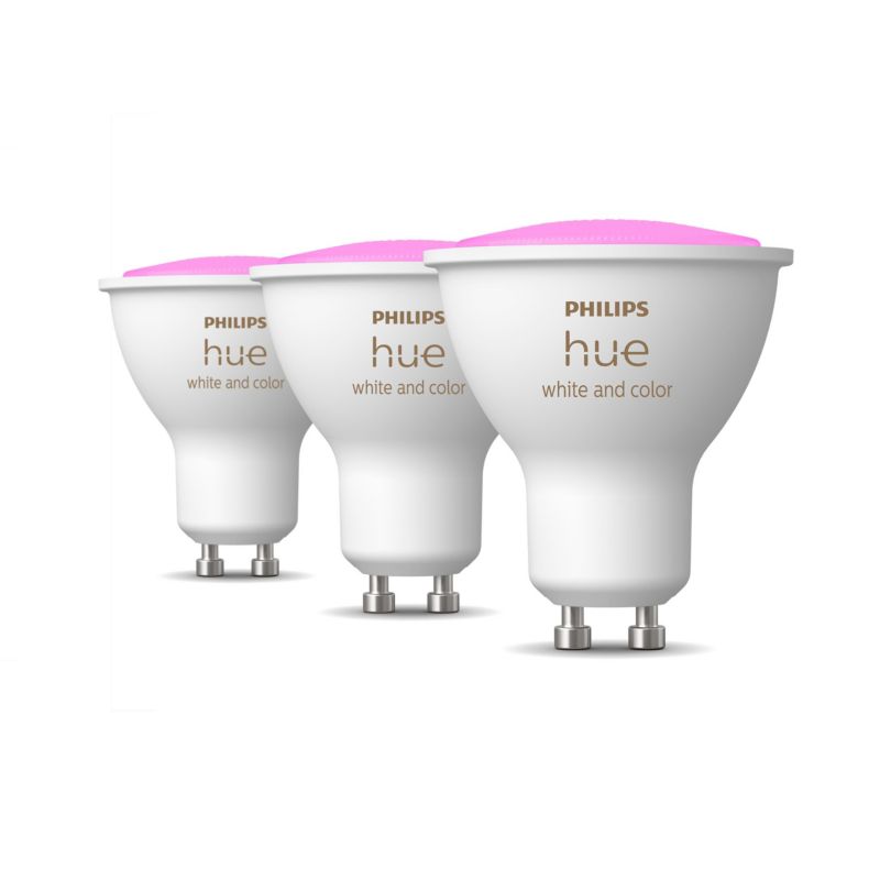 3er Pack Philips Hue White & Col. Amb. GU10 3x230lm