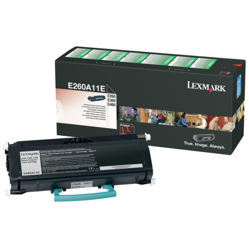 Lexmark  E260A11E E260, E360, E460  Rückgabe-Toner Schwarz für ca. 3.500 Seiten | 00734646064620