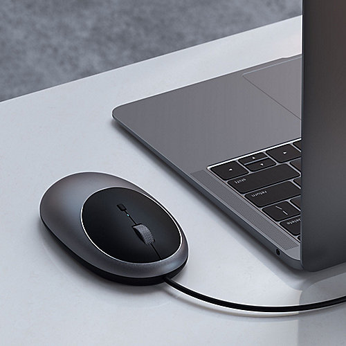 Satechi C1 USB-C Wired Mouse Space Gray