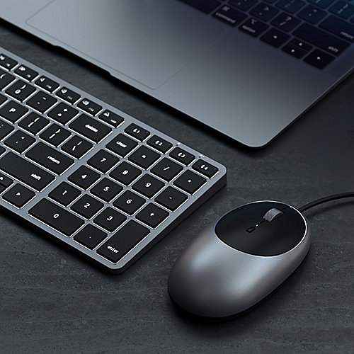 Satechi C1 USB-C Wired Mouse Space Gray
