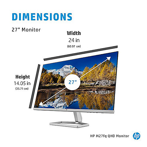 HP M27fq 68,5cm (27") QHD IPS Monitor DP/HDMI 5ms 75Hz 300cd/m² FreeSync