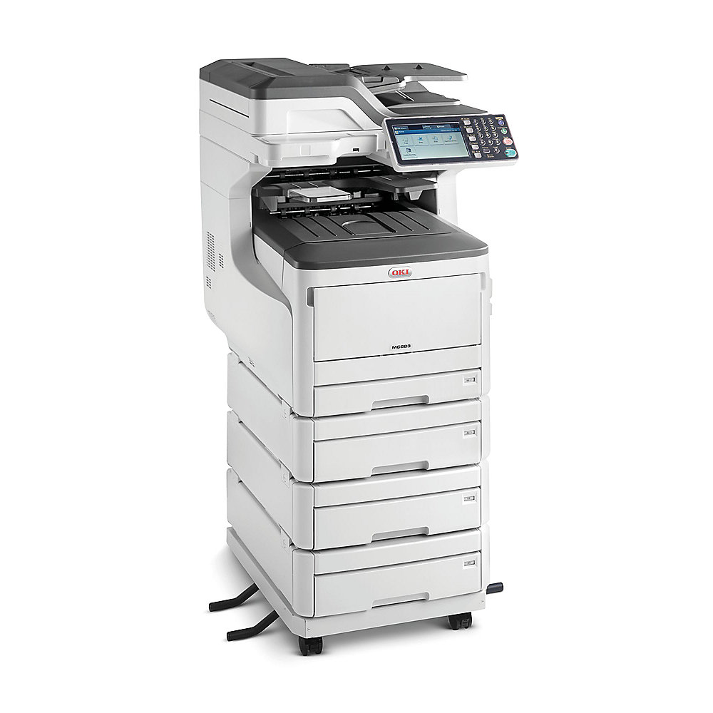 OKI MC883dnv Farblaserdrucker Scanner Kopierer Fax LAN A3