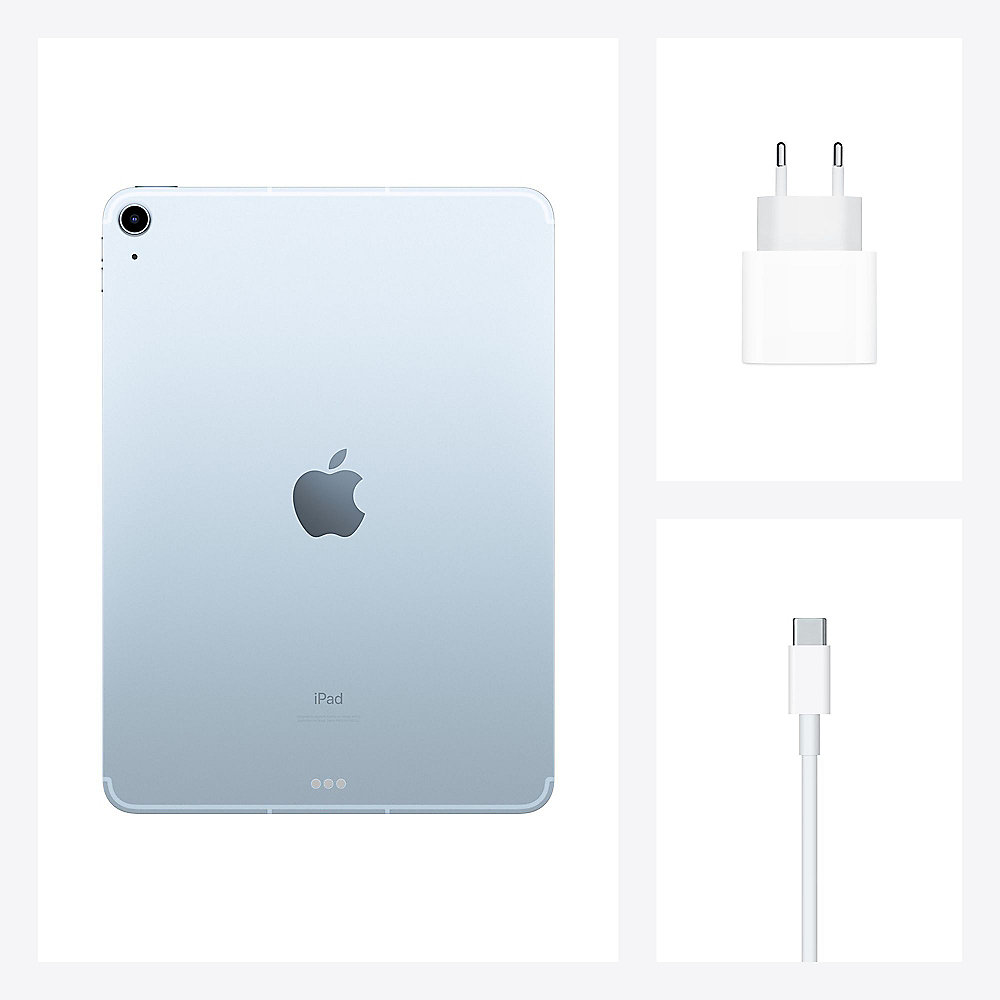 Apple iPad Air 10,9" 2020 Wi-Fi + Cellular 64 GB Sky Blau MYH02FD/A