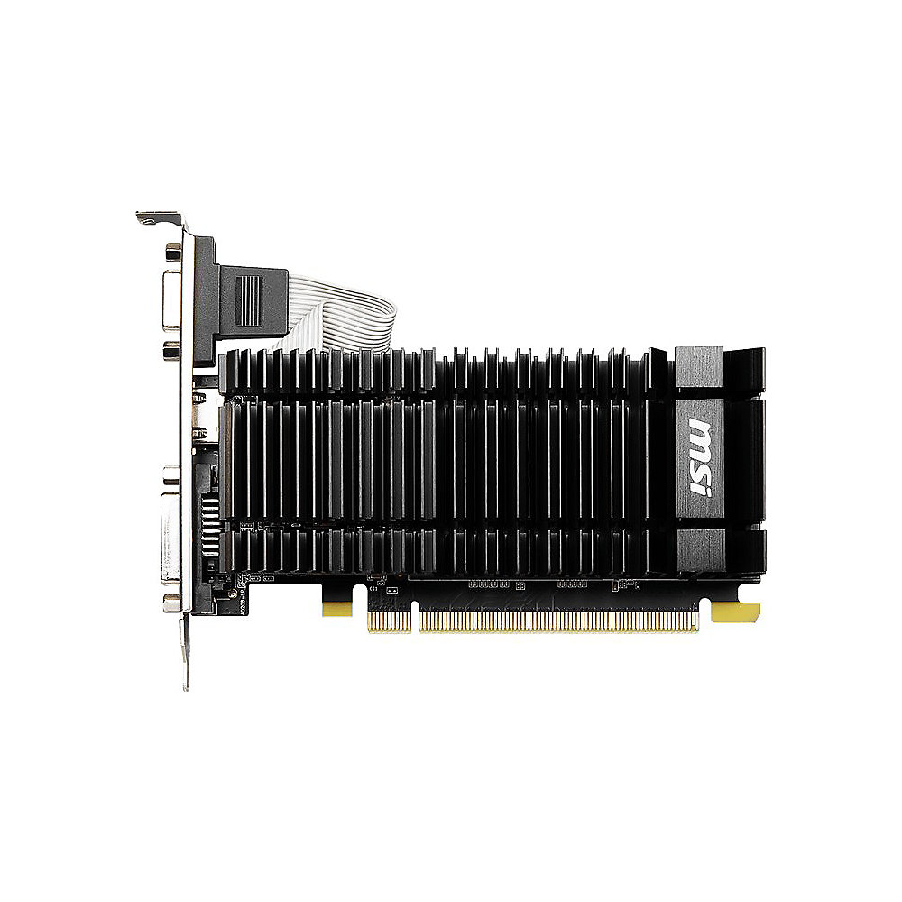 MSI GeForce GT 730 2GD3H/LPV1 Grafikkarte 2GB DDR3 DVI/VGA/HDMI passiv, LP