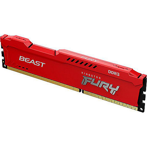 4GB (1x4GB) KINGSTON FURY Beast rot DDR3-1600 CL10 RAM Gaming Arbeitsspeicher