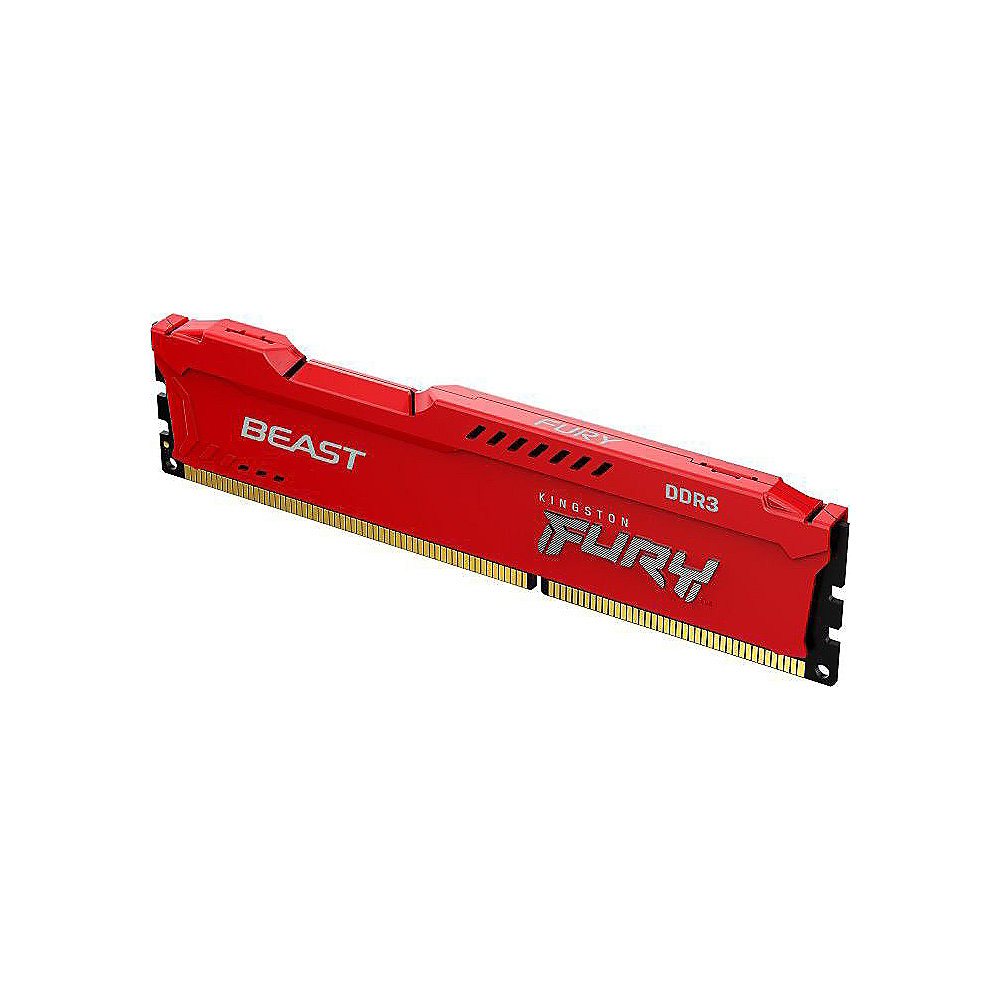 4GB (1x4GB) KINGSTON FURY Beast rot DDR3-1600 CL10 RAM Gaming Arbeitsspeicher