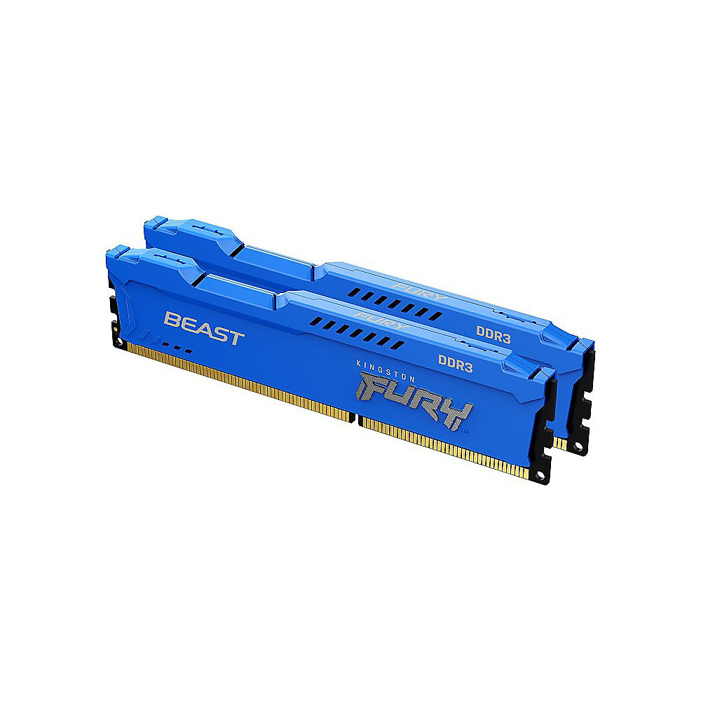 8GB (2x4GB) KINGSTON FURY Beast blau DDR3-1866 CL10 RAM Gaming Arbeitssp. Kit