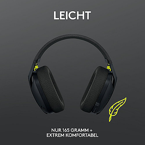 Logitech G435 Kabelloses Gaming Headset Schwarz