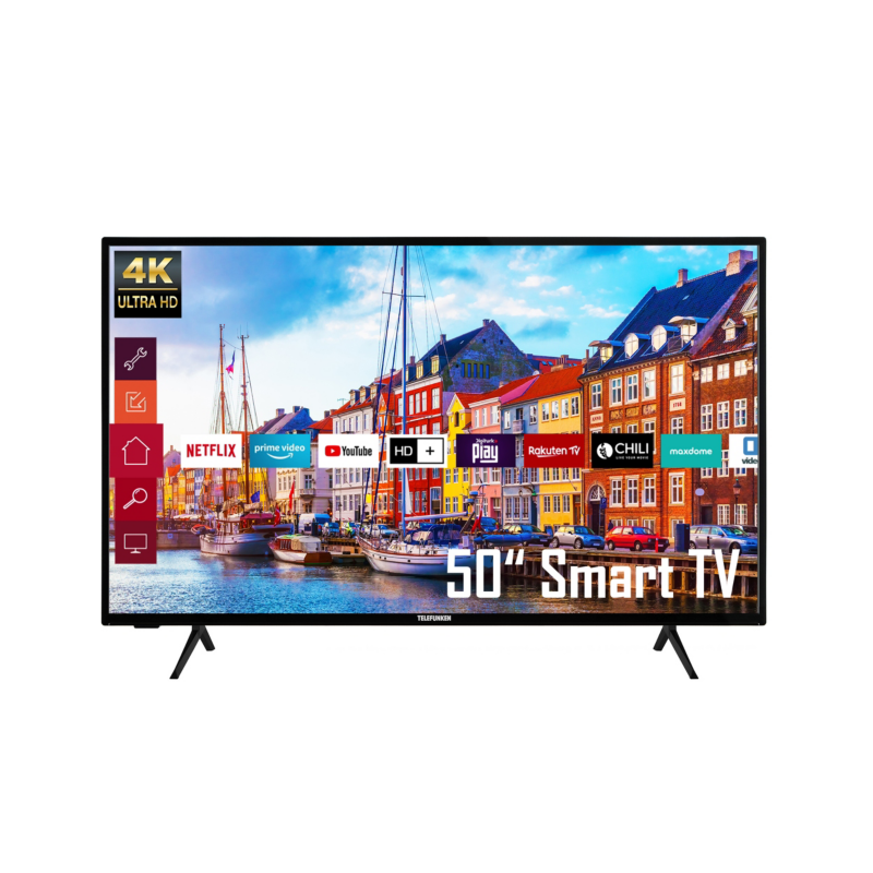 Telefunken  XU50K700 126cm 50″ 4K HDR Smart TV Fernseher | 04024862119867
