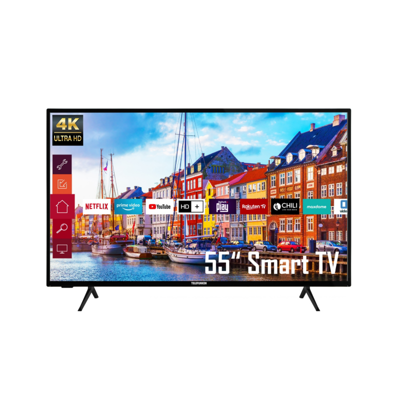Telefunken  XU55K700 139cm 55″ 4K LED Smart TV Fernseher | 04024862119850