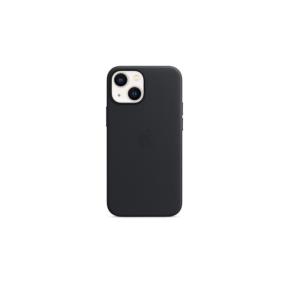 Apple Original iPhone 13 Mini Leder Case mit MagSafe Mitternacht