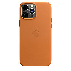 Apple Original iPhone 13 Pro Max Leder Case mit MagSafe Goldbraun