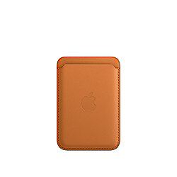 Apple Original iPhone Leder Wallet mit MagSafe Goldbraun