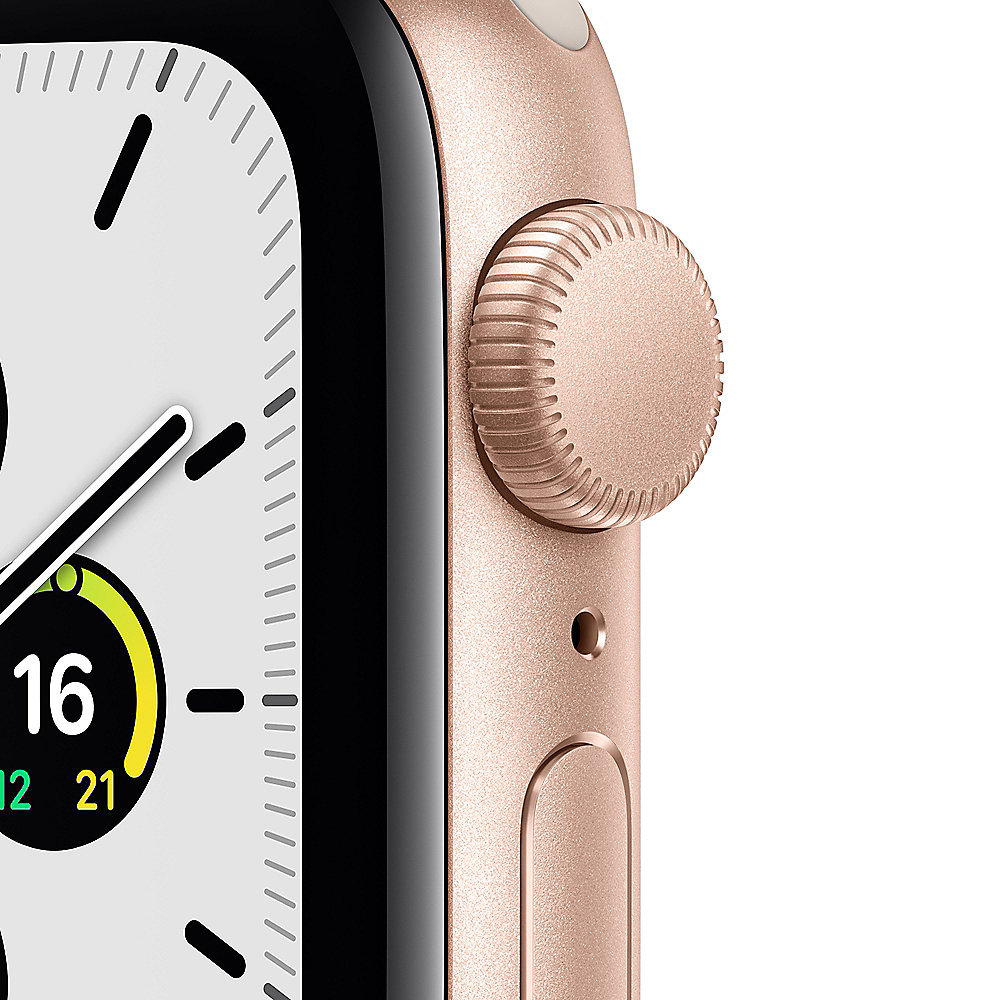 Apple Watch SE GPS 40mm Aluminiumgehäuse Gold Sportarmband Polarstern