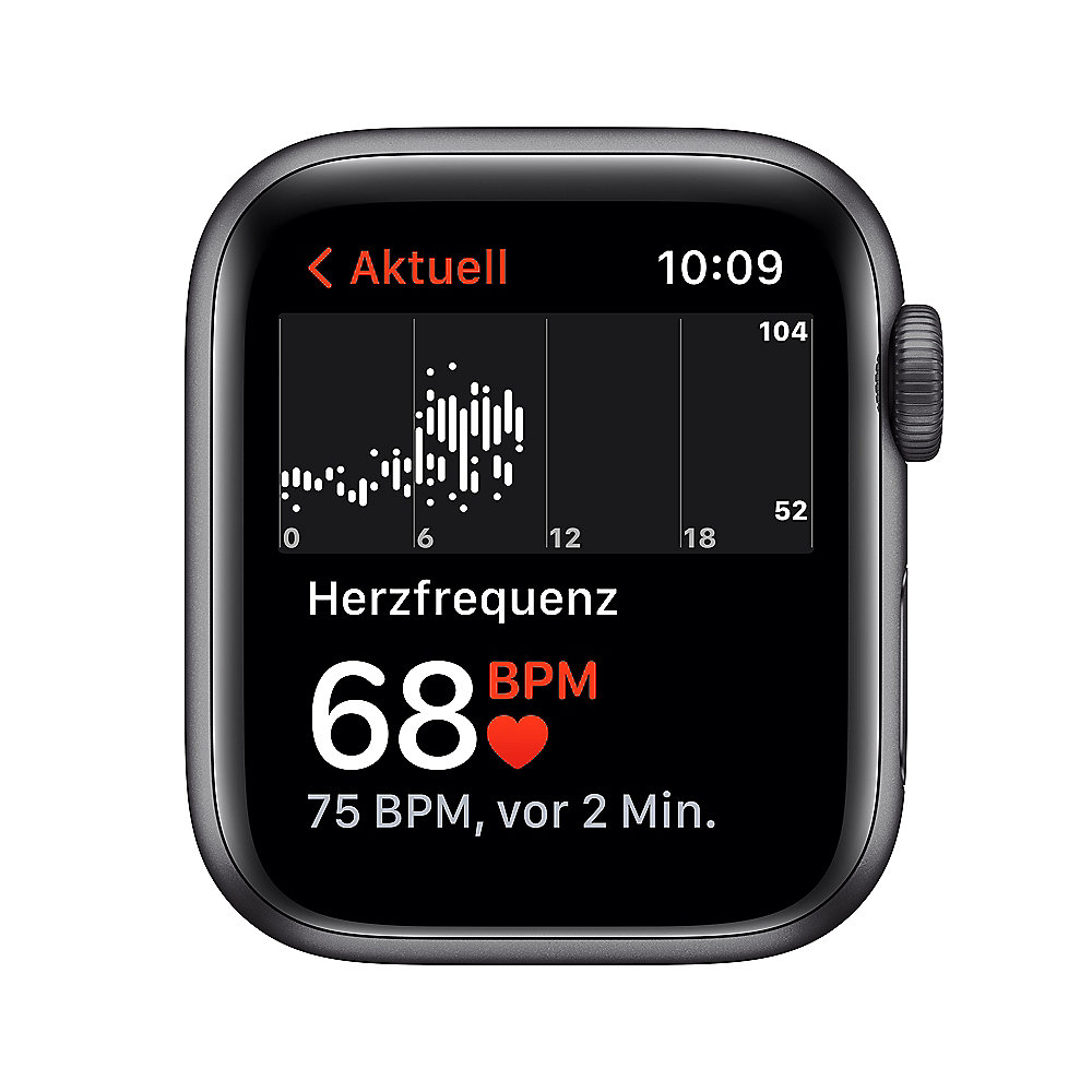 Apple Watch SE GPS 40mm Aluminiumgehäuse Gold Sportarmband Mitternacht
