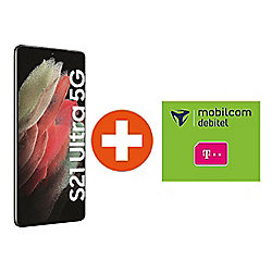 Samsung GALAXY S21 Ultra 5G 256GB black +Mobilfunktarif green LTE 20GB 24 Monate