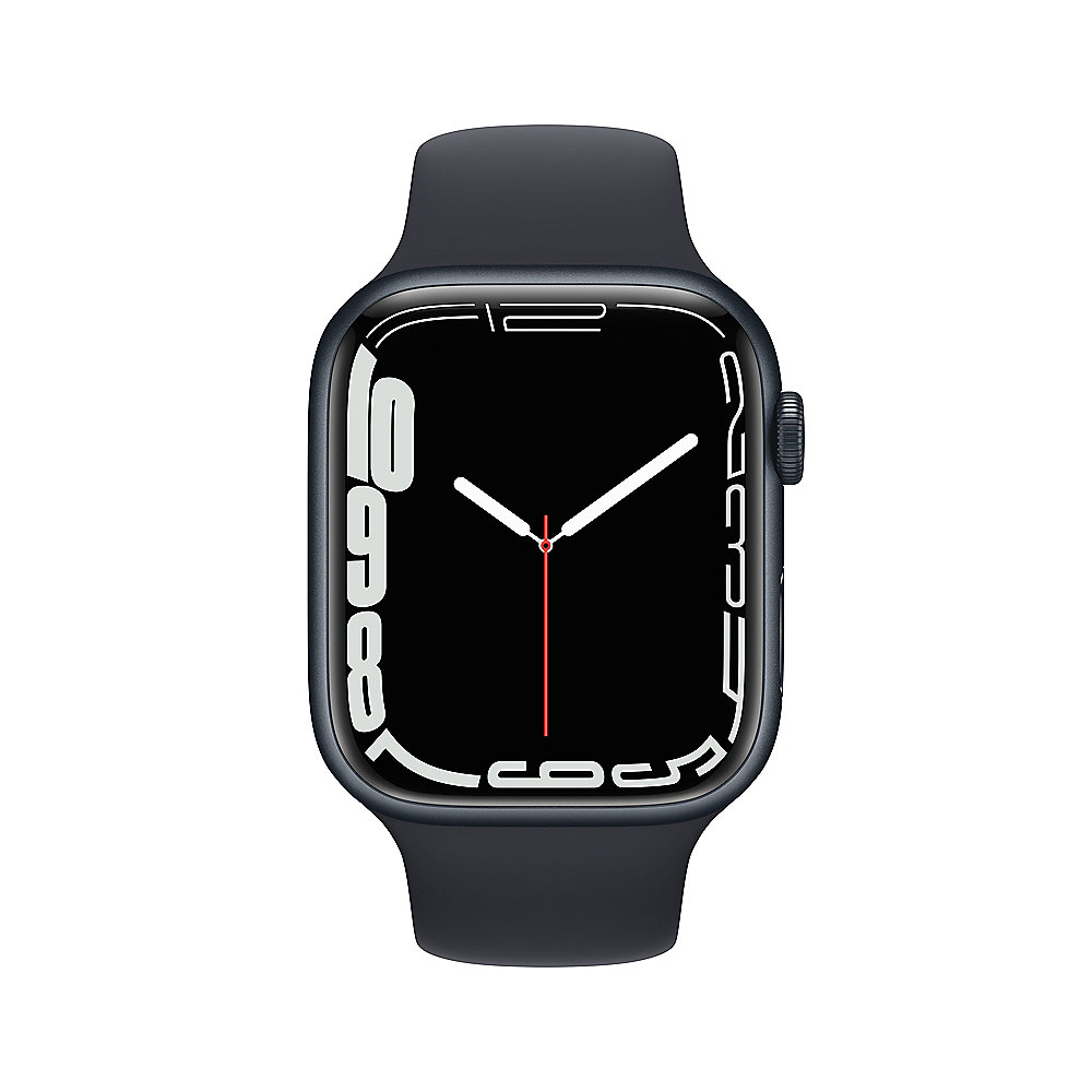 Apple Watch Series 7 GPS 45mm Aluminium Mitternacht Sportarmband Mitternacht