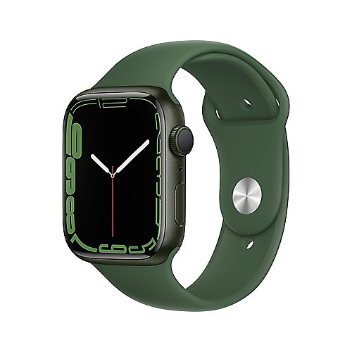 Apple Watch Series 7 GPS 45mm Aluminium Grün Sportarmband Klee