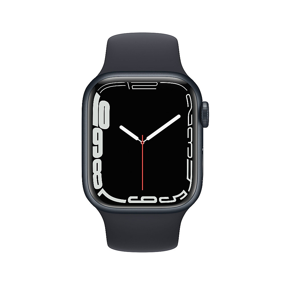 Apple Watch Series 7 LTE 41mm Aluminium Mitternacht Sportarmband Mitternacht