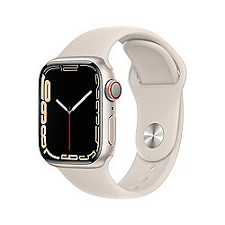 Apple Watch Series 7 LTE 41mm Aluminium Sternenlicht Sportarmband Sternenlicht