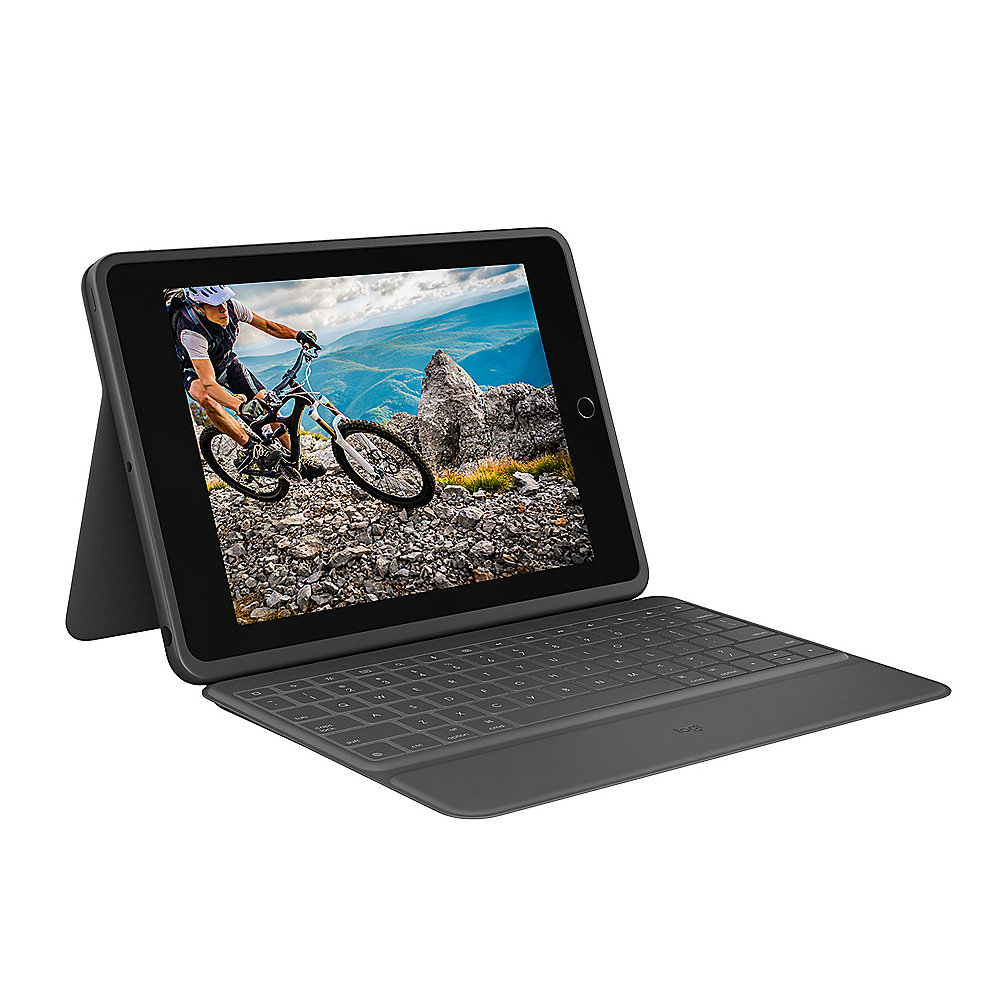 Logitech Rugged Folio Hülle und Tastatur für iPads der 7/8 Generation (2019/20)