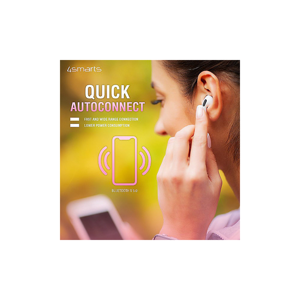 4smarts In-Ear Stereo TWS Bluetooth Kopfhörer SkyPods Pro rose pink
