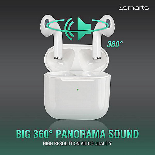 4smarts In-Ear Stereo TWS Bluetooth Kopfhörer SkyPods Pro weiß