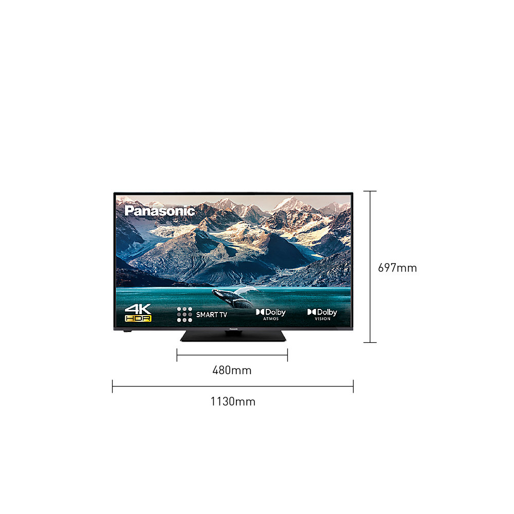 Panasonic TX-43JXW604 108cm 43" 4K HDR UHD DVB-T2HD/S2/C Smart TV