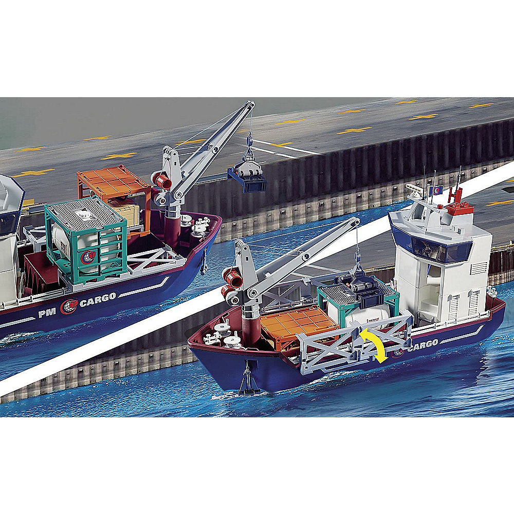 PLAYMOBIL - Großes Containerschiff mit Zollboot (70769)