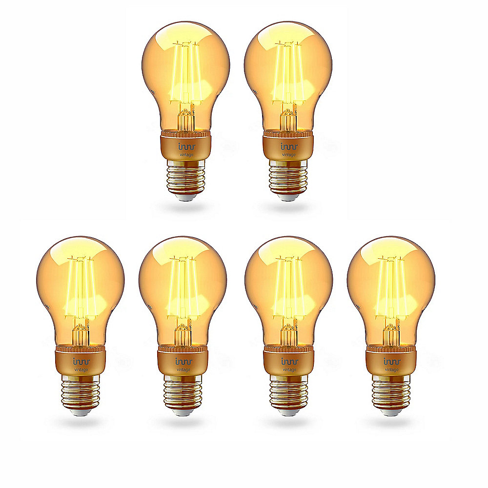 Innr Smart LED E27 Lampe filament vintage 6er Pack Vorteilsset