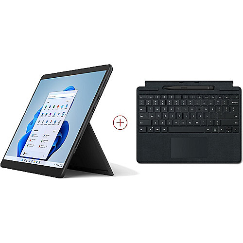 Surface Pro 8 8PT-00019 Graphit i5 16GB/256GB SSD 13" 2in1 W11 + KB Black Pen