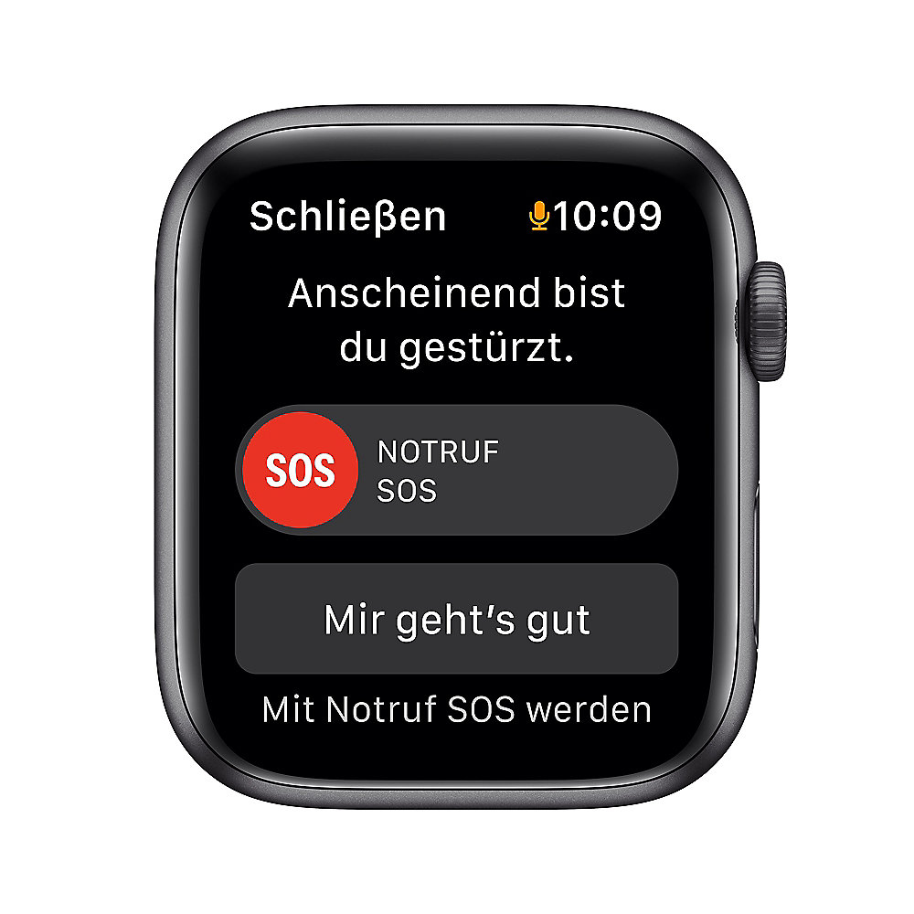 Apple Watch SE Nike GPS 44mm Aluminium Space Grau Sportarmband Anthrazit Schwarz