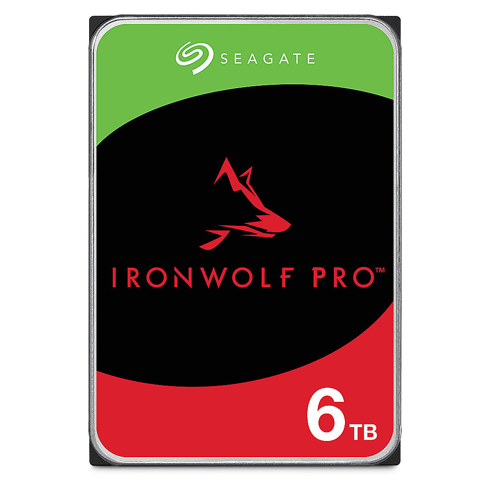Seagate IronWolf Pro NAS HDD ST6000NE000 - 6TB 3,5 Zoll SATA 6 Gbit/s CMR