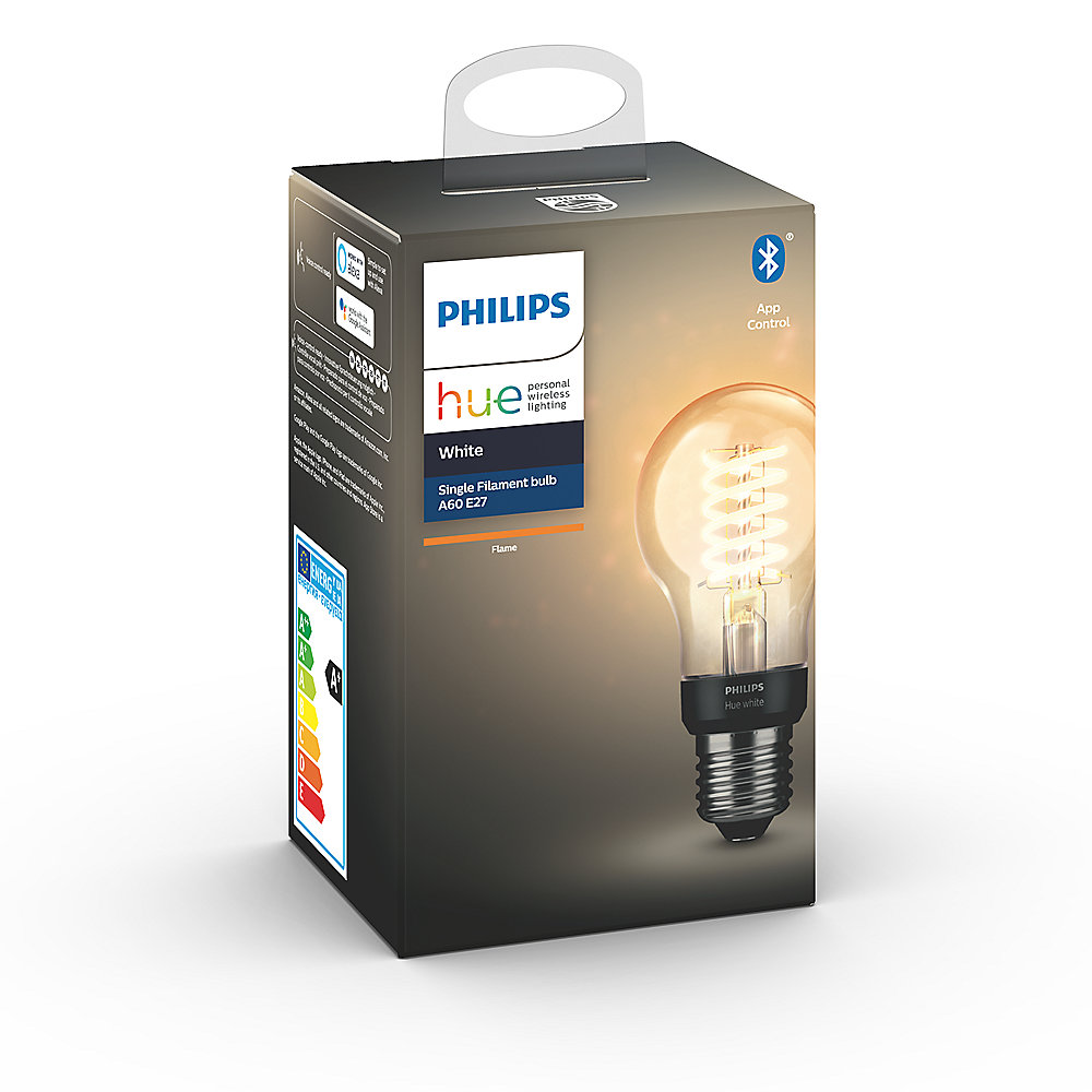 Philips Hue White E27 Filament A60 LED Lampe 7 W Bluetooth 3er Set