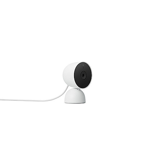 Google Nest Cam Indoor (mit Kabel) inkl. gratis WiZ E27 Wi-Fi LED Lampe RGBW