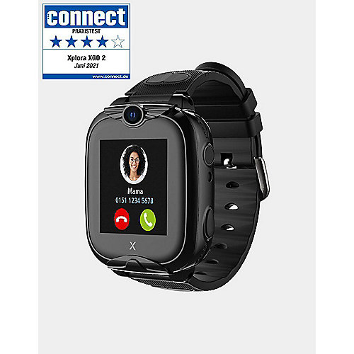 XPLORA XGO2 Kinder-GPS-Smartwatch, Telefonfunktion blau/schwarz