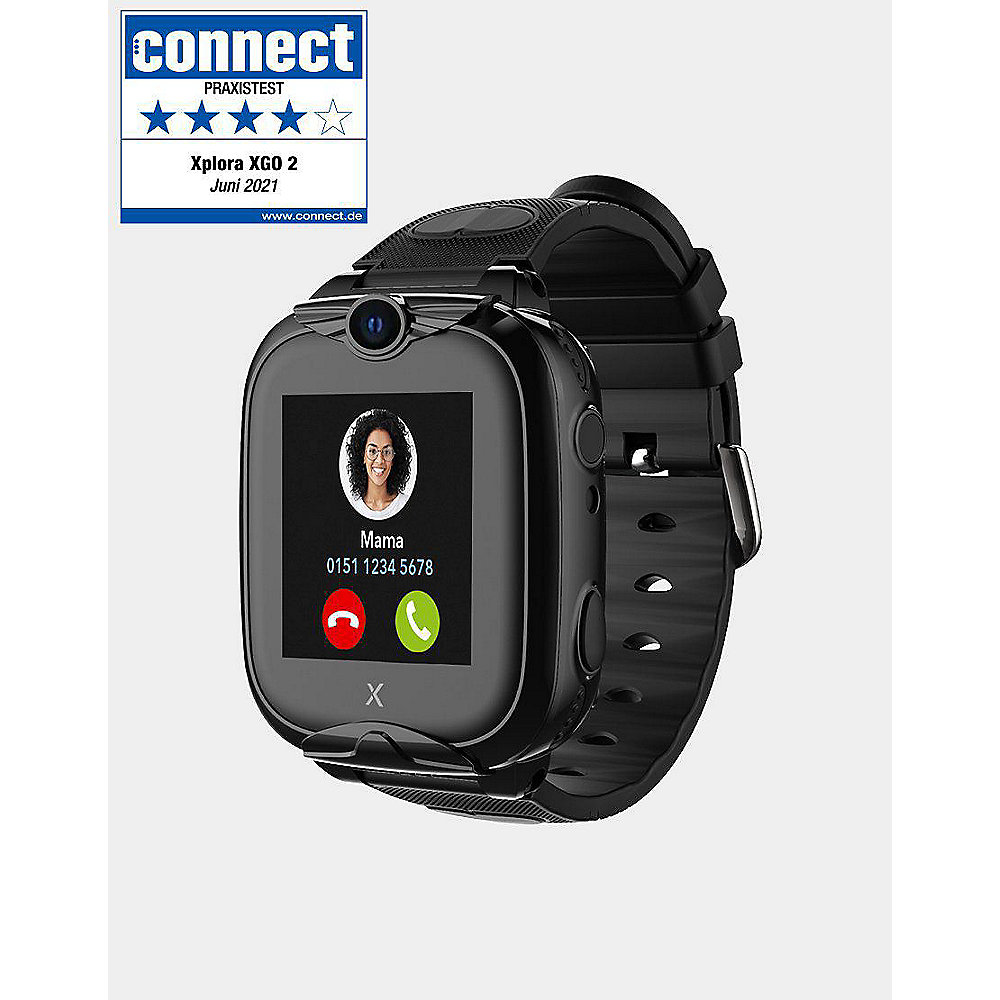 XPLORA XGO2 Kinder-GPS-Smartwatch, Telefonfunktion pink/schwarz