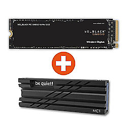 WD_Black SN850 NVMe M.2 Gaming SSD 2 TB inkl. be quiet MC1 K&uuml;hlk&ouml;rper
