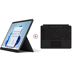 Surface Pro 8 8PV-00019 Graphit i7 16GB/256GB SSD 13&quot; 2in1 W11 + KB Schwarz Pen1