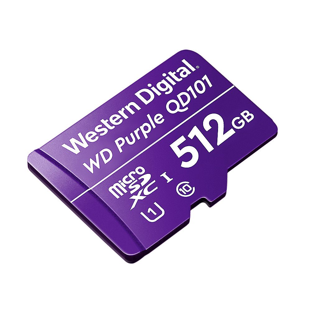 WD Purple SC QD101 512 GB Ultra Endurance microSD Speicherkarte (Class 10, U1)
