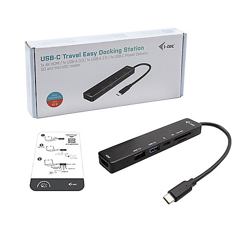 i-tec USB 3.0 / USB-C Dual Display Docking Station HDMI DVI + VGA