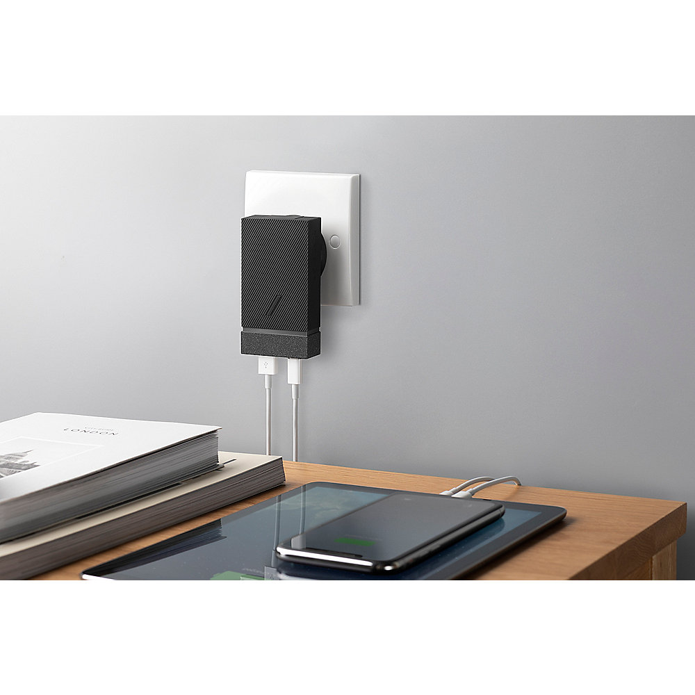 Native Union Smart 20W Charger 1 x USB-C and 1 x USB-A Slate Gray