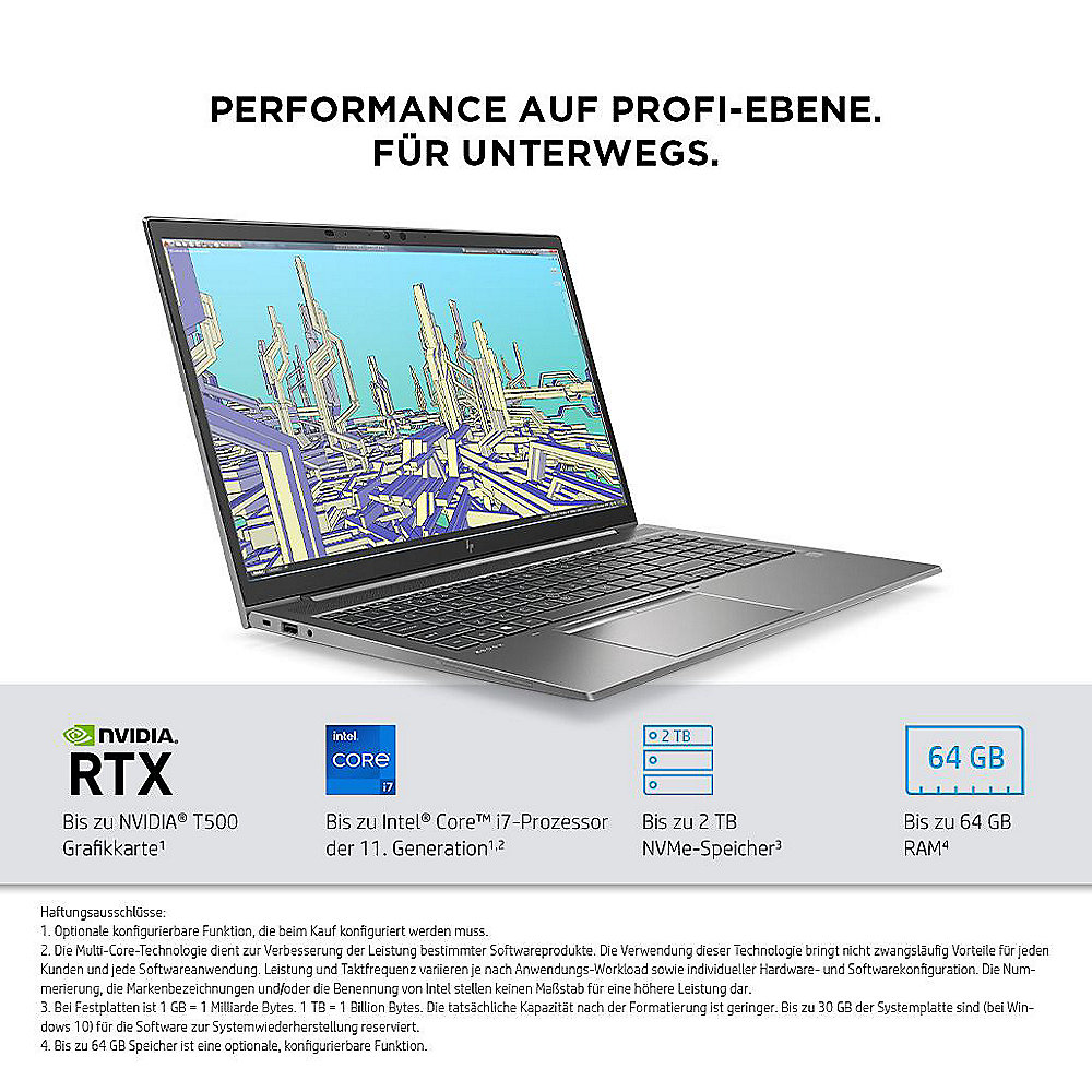 HP ZBook Firefly 15 G8 2C9S8EA i7-1165G7 16GB/512GB SSD 15"FHD TS T500 W10P