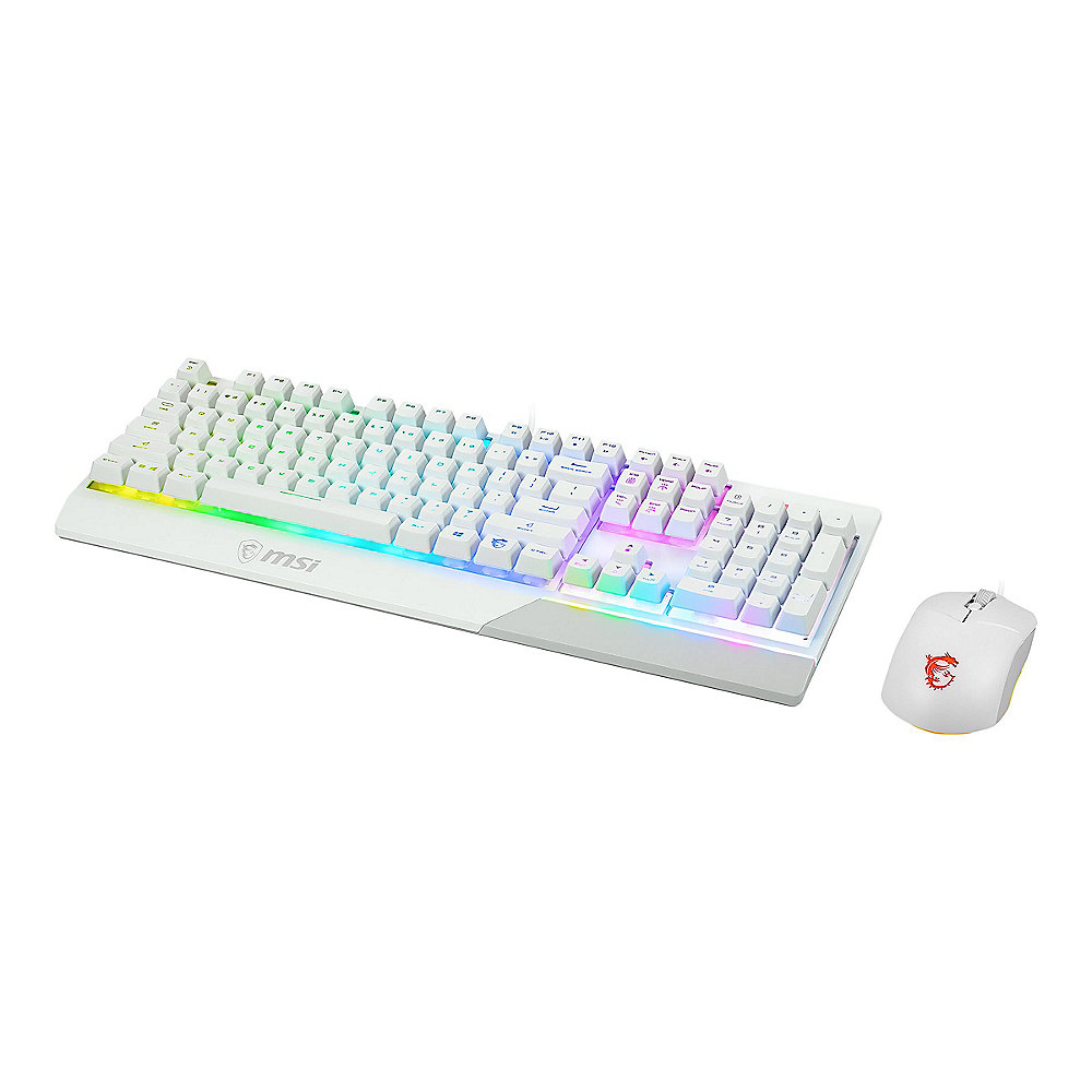 MSI Vigor GK30 Combo Kabelgebundene Maus-Tastaturkombination Weiß