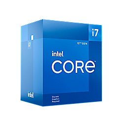 INTEL Core i7-12700F 2,1 GHz 8+4 Kerne 25MB Cache Sockel 1700 (Boxed o. L&uuml;fter)