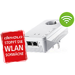 Devolo WiFi Repeater+ ac (1200Mbit, 2x LAN, WPS, MU-MIMO, WLAN Verst&auml;rker)