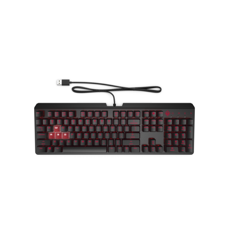 HP OMEN by  Encoder Kabelgebundene Gaming Tastatur Brown Switches Schwarz6YW75AA# | 00193905096077